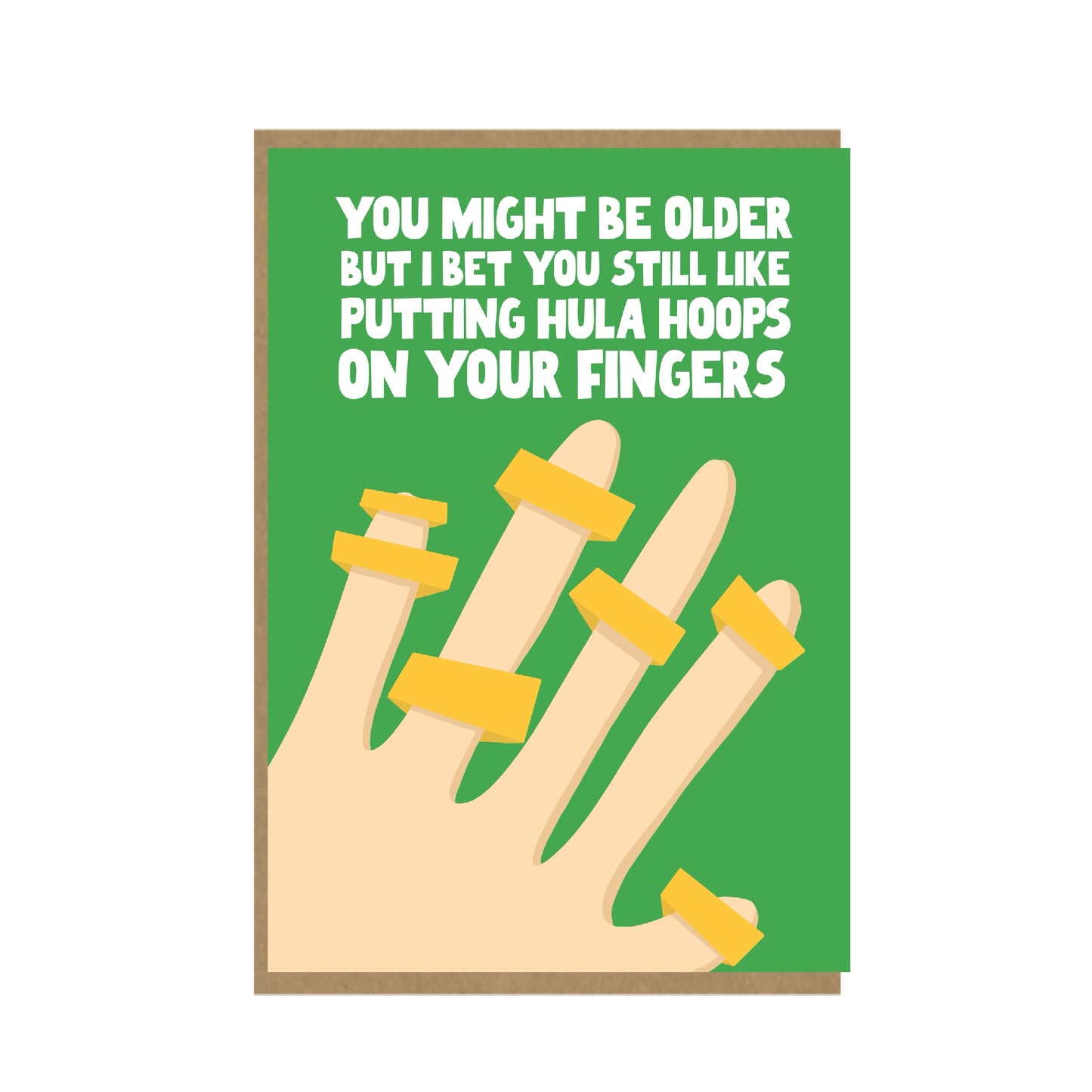 Hula Hoops - funny birthday card