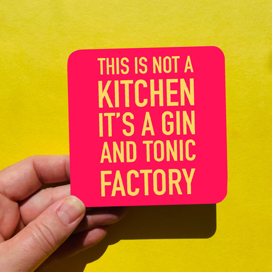 Gin and tonic coaster Gift - Funny Stocking Filler