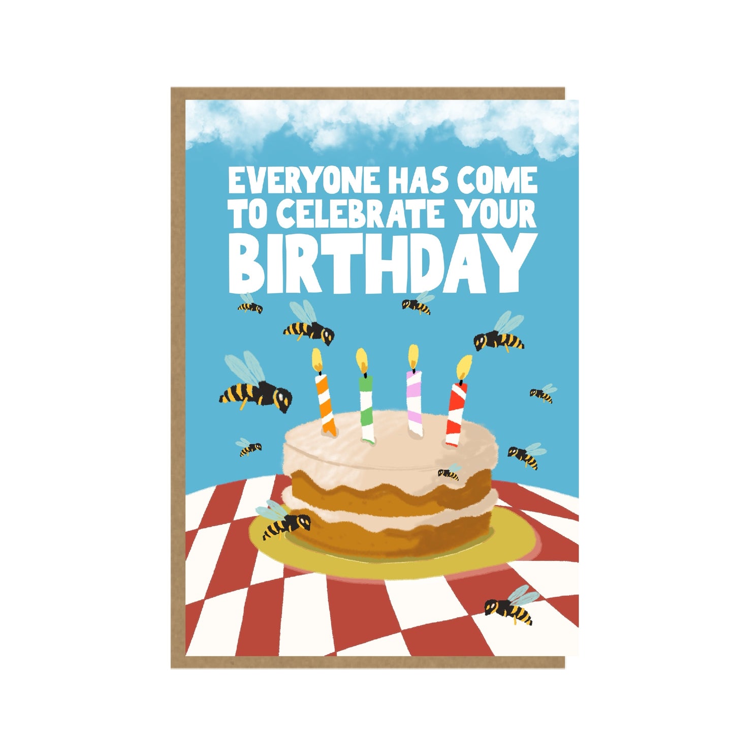 Summer Birthday Card - Wasps! - Funny Birthday card