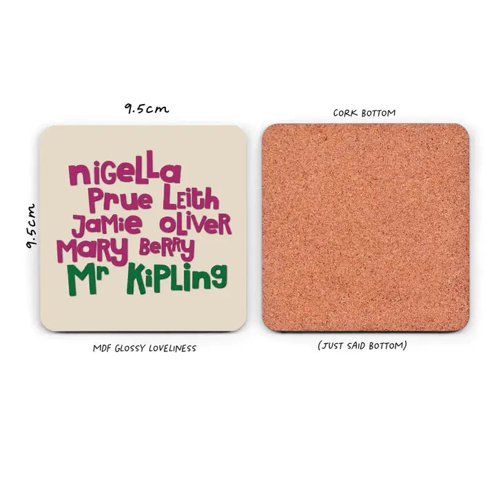 Funny Kitchen Coaster - Funny Mr Kipling Coaster
