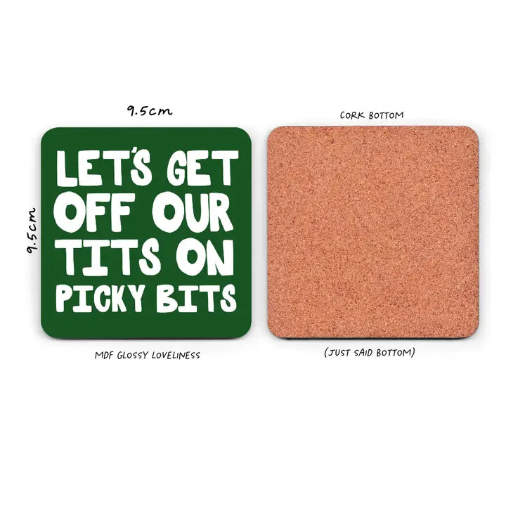 Funny Picky Bits Coaster - Funny Stocking Filler