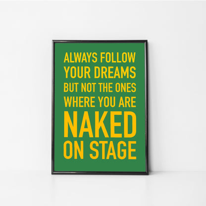 Naked On Stage Art