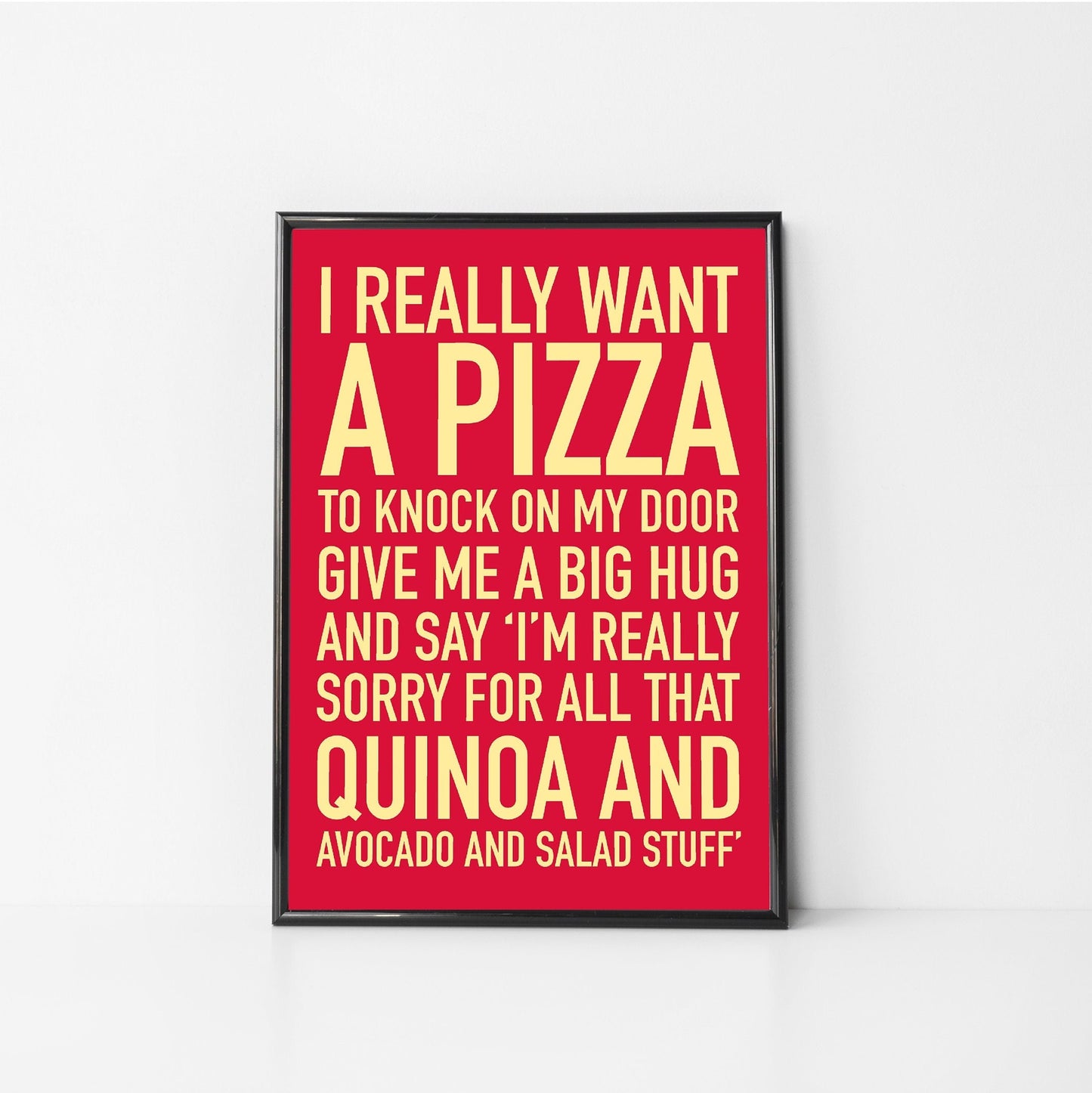 Pizza wall art gift for pizza lover