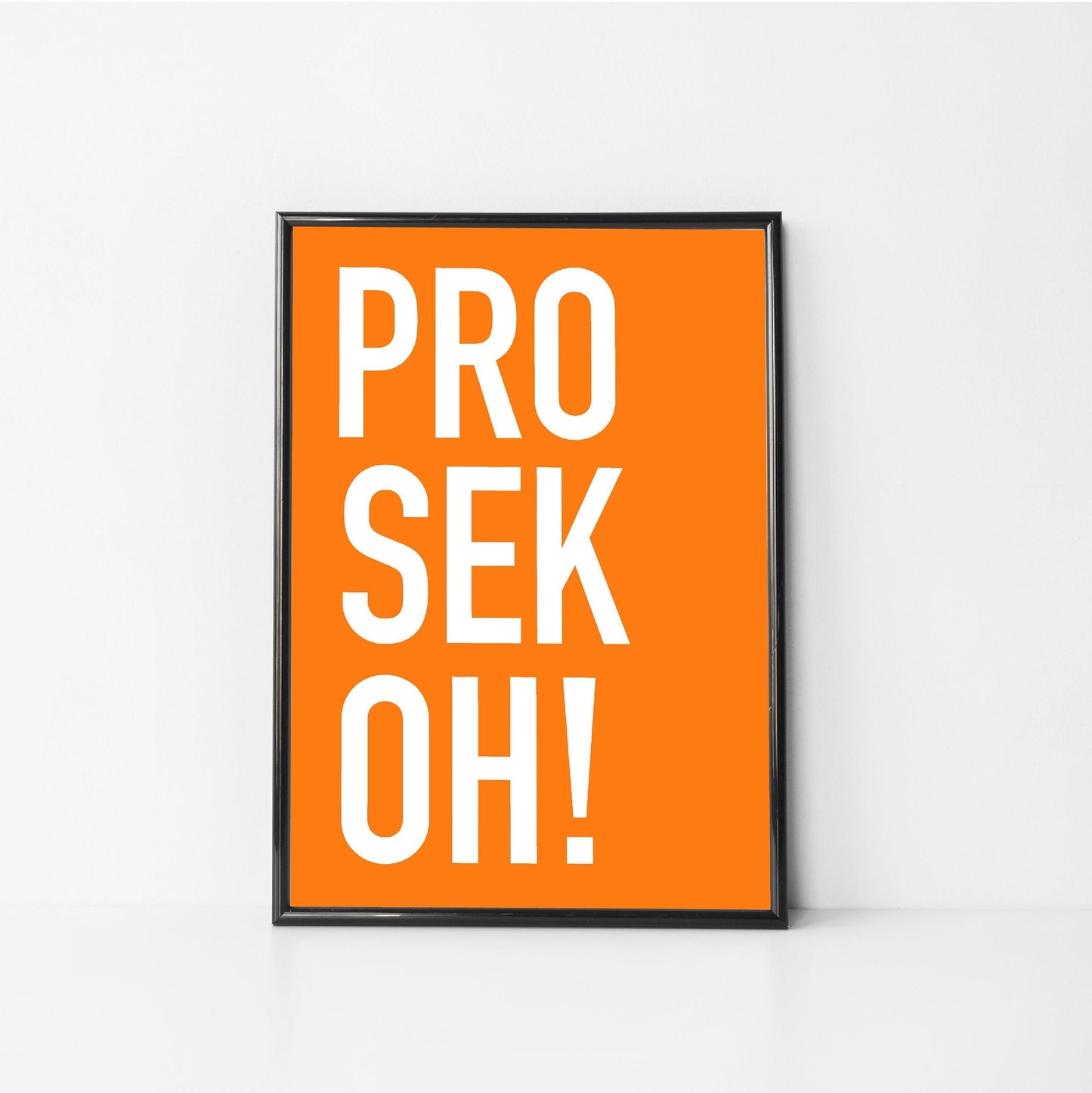 Prosecco wall art gift