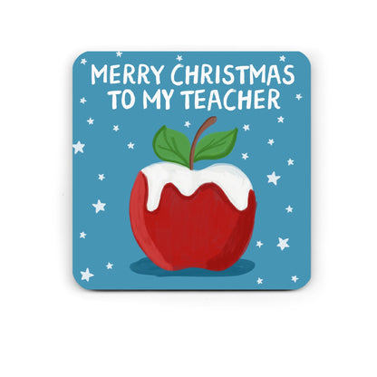 Funny Drinks Coaster - Christmas Thank you teacher Coaster