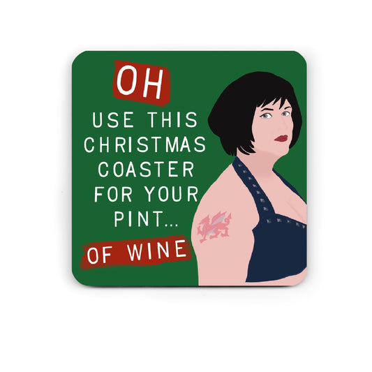 Funny Drinks Coaster - Christmas Nessa Coaster - Gavin and Stacey