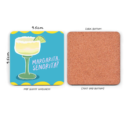 Funny Drinks Coaster - Margarita Coaster - cocktail coaster