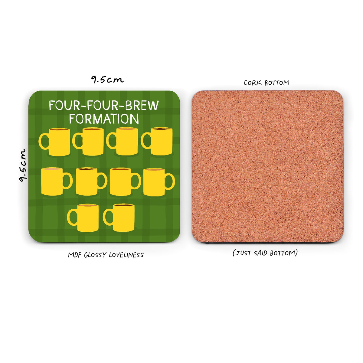Funny Drinks Coaster - Football Fan - Funny Coaster