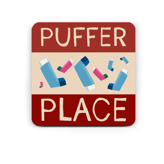 Funny Drinks Coaster - Funny Asthma Coaster - Funny Coaster