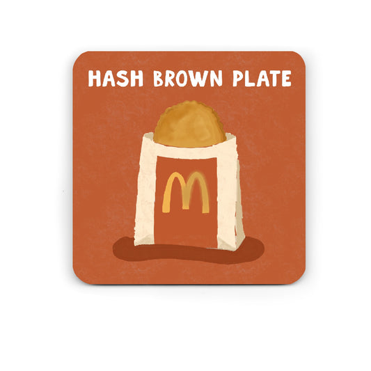 Funny Drinks Coaster - McDonalds Breakfast - Hash Brown Coaster