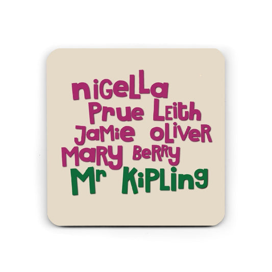 Funny Kitchen Coaster - Funny Mr Kipling Coaster