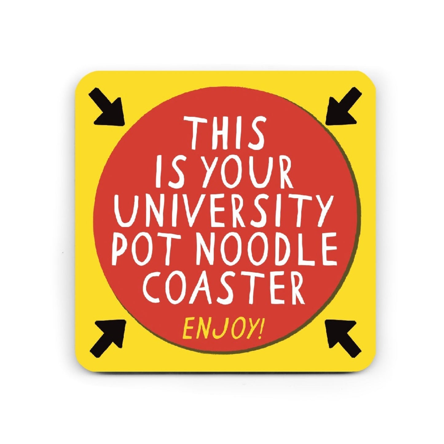 Funny Pot Noodle Coaster - Uni Student Coaster