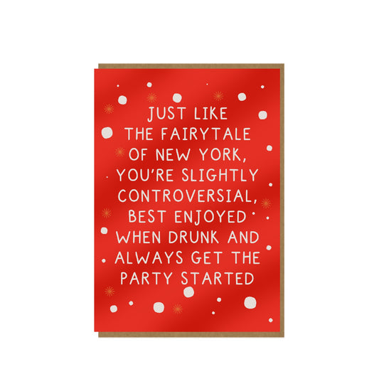 Fairytale of New York - funny Christmas card