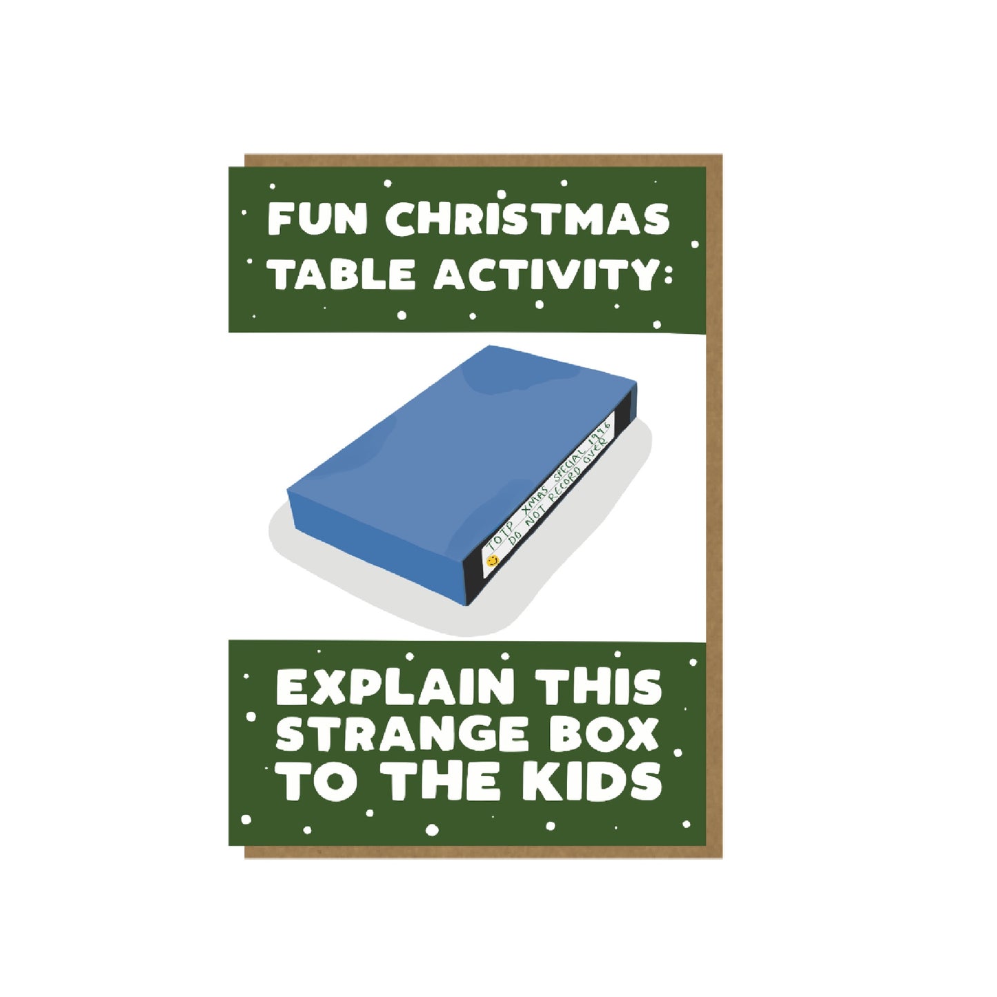 Christmas VHS Activity Card