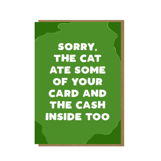 Cat Ate Card