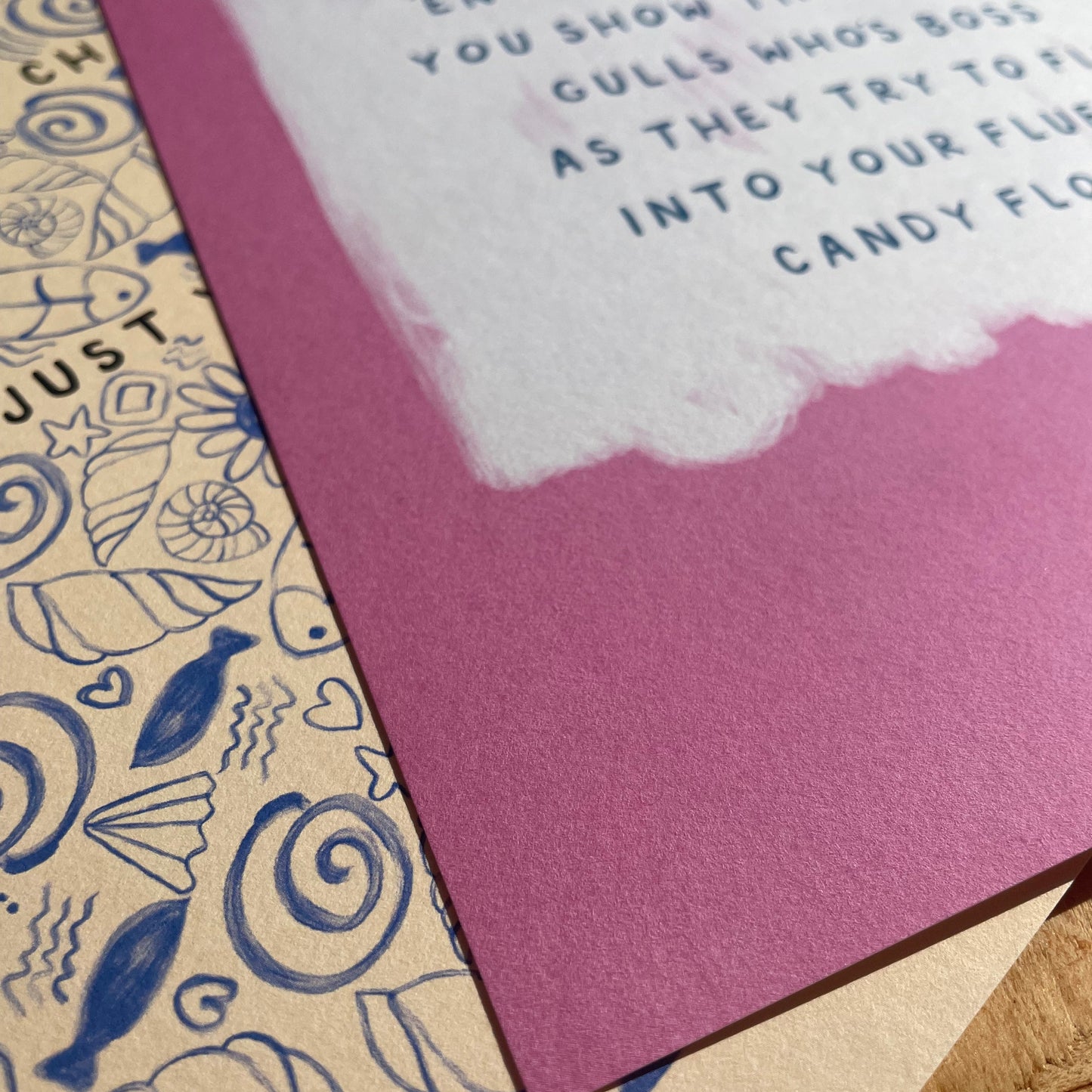 Candy Floss and Seafood - Beach Print - Norfolk Print