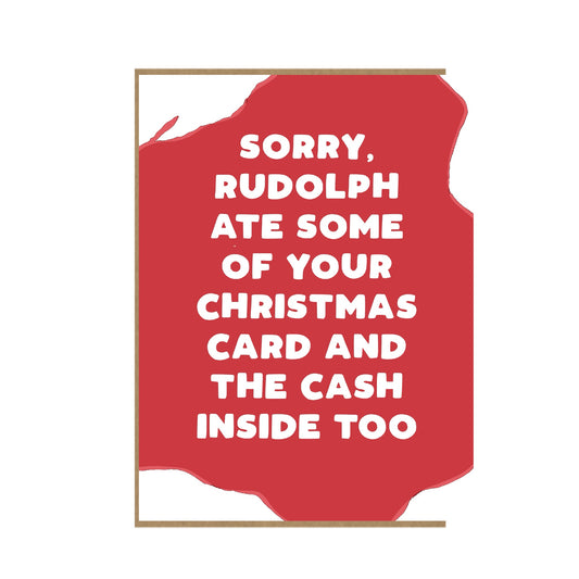 Rudolph Ate Christmas Card