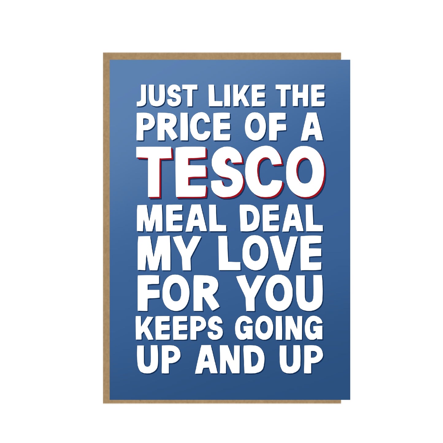 Tesco Meal Deal funny Valentine's Day Card