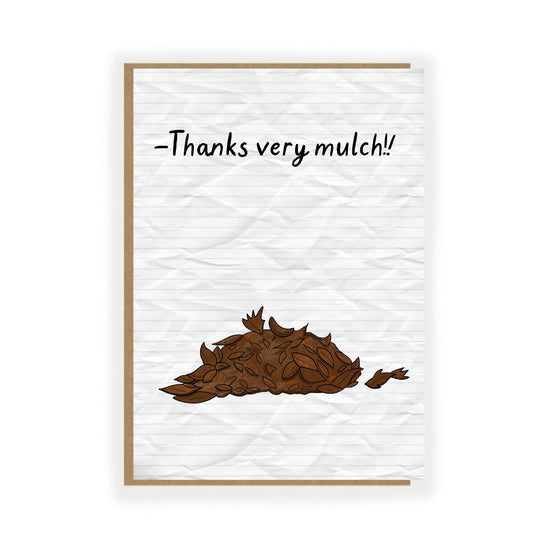 Thank you Card - Friendship Card - funny Card for Gardeners