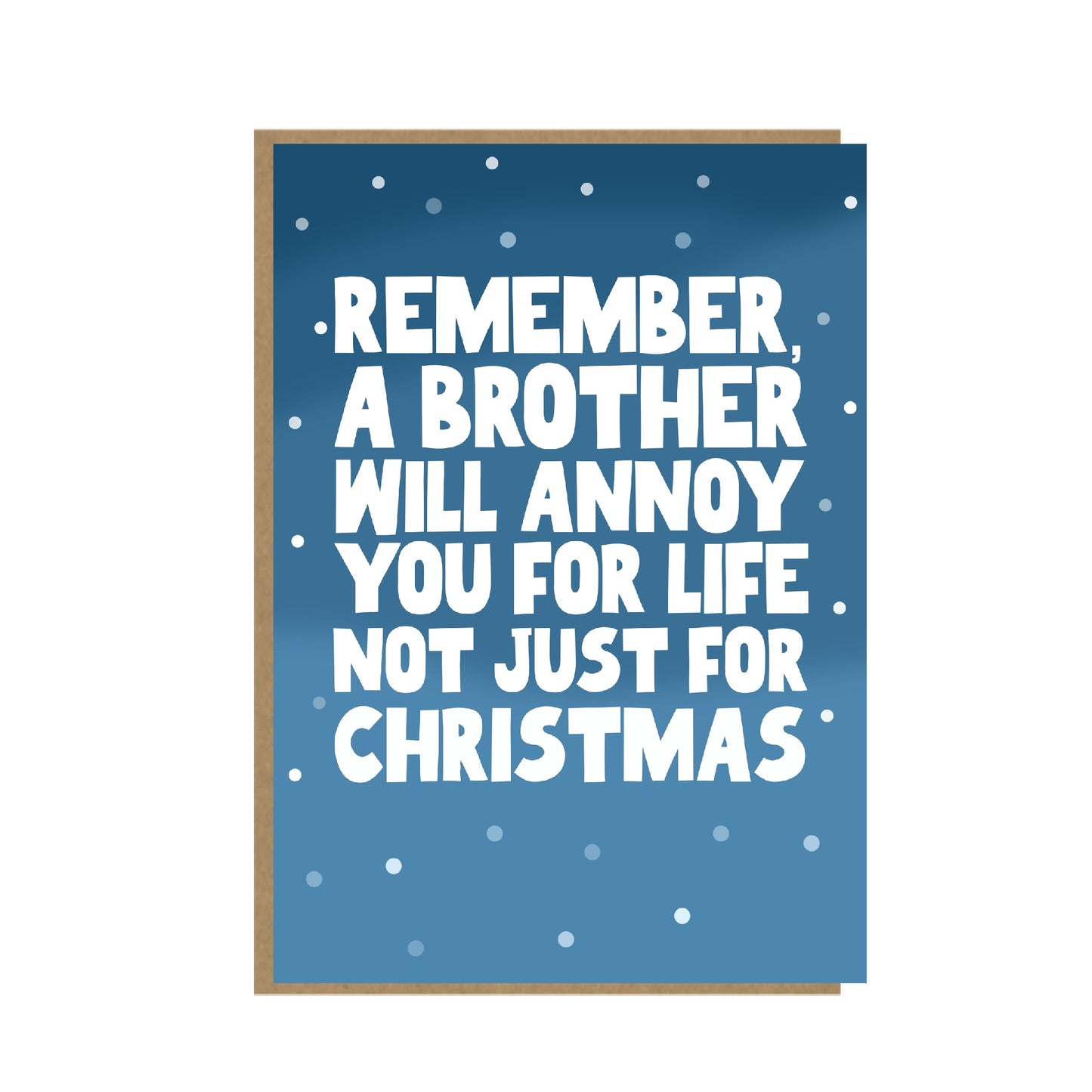 Brother Christmas Card - Funny Card