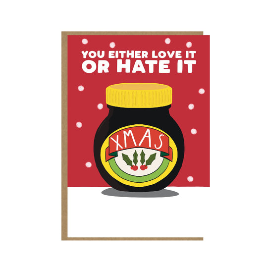 Love it or Hate it - Marmite Christmas Card