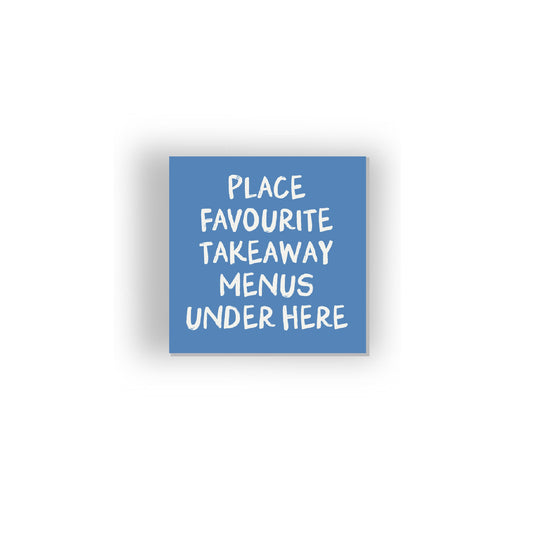 Take Away Menu - funny fridge magnet