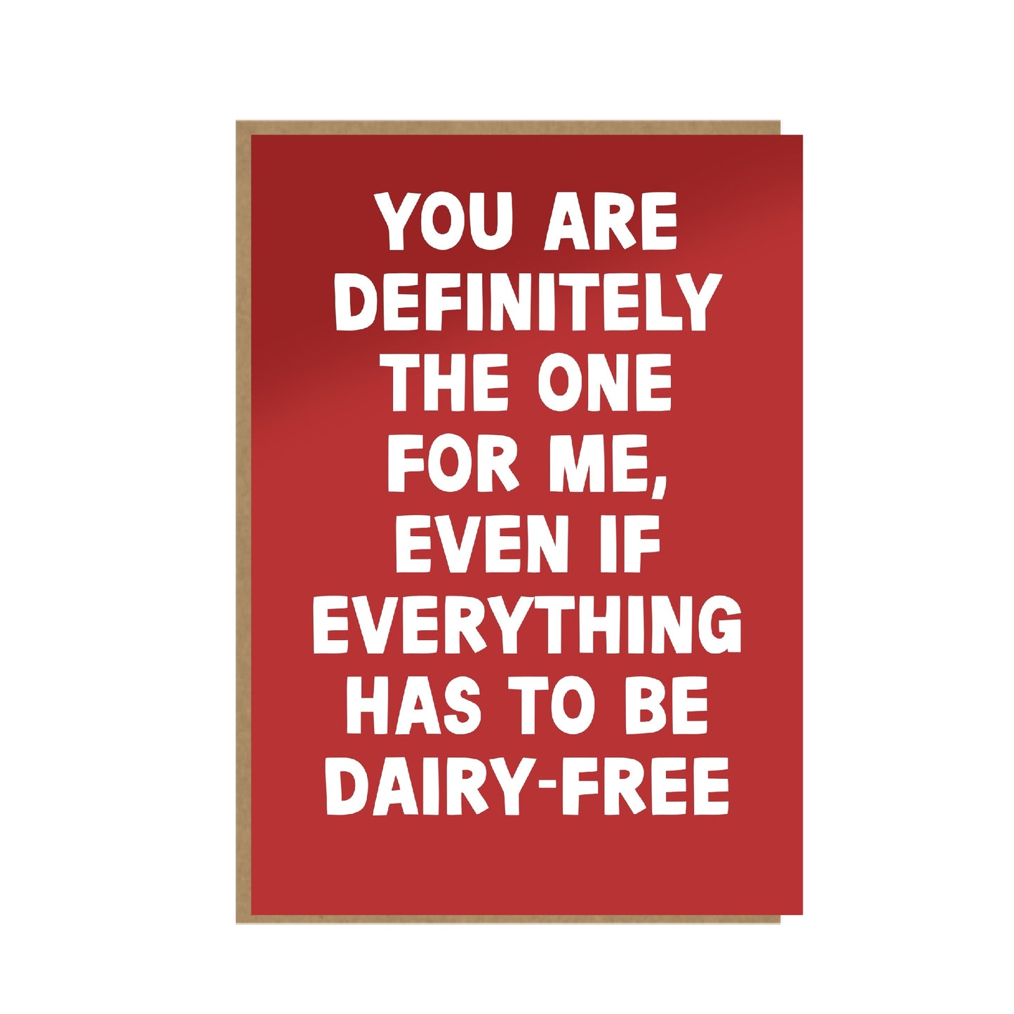 Dairy-Free funny Valentine's Day Card