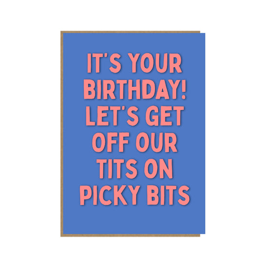 Picky Bits Card - Funny Birthday card