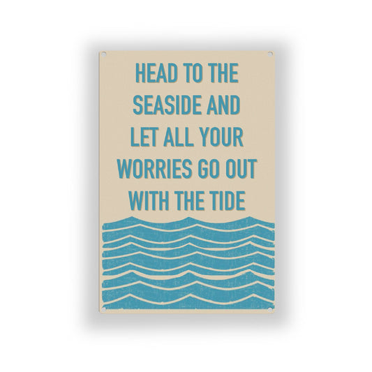 Seaside Metal Wall Sign