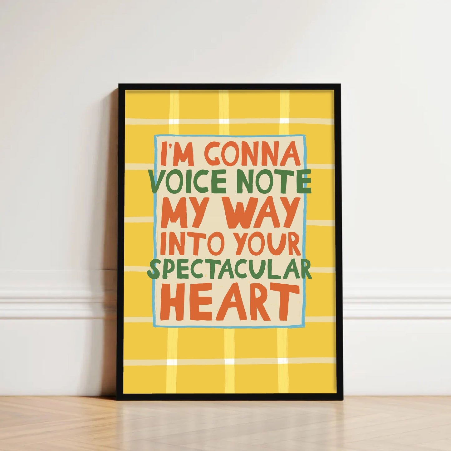 Voice Note Print - Funny Print - Vibrant Summertime Print