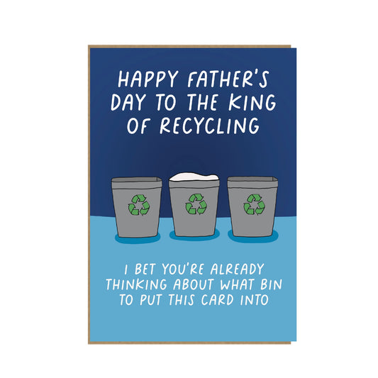 Recycling champion - funny Father's Day card