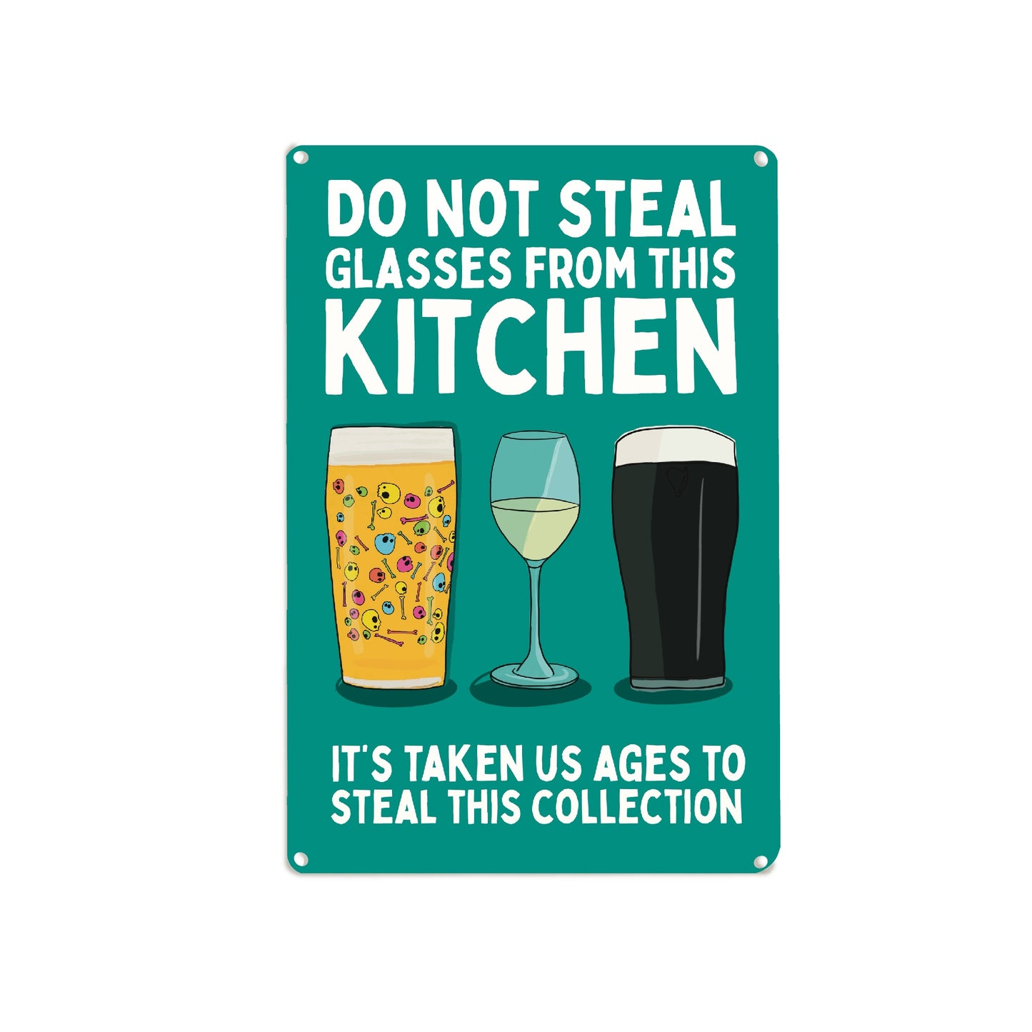 Funny Kitchen Sign - Funny Metal Vintage Sign