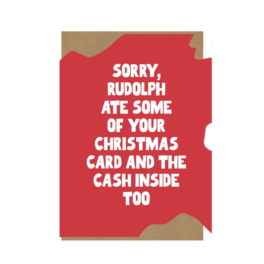 Rudolph Ate Christmas Card