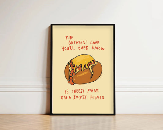 Jacket Potato Print - Kitchen Print - Funny Kitchen Print