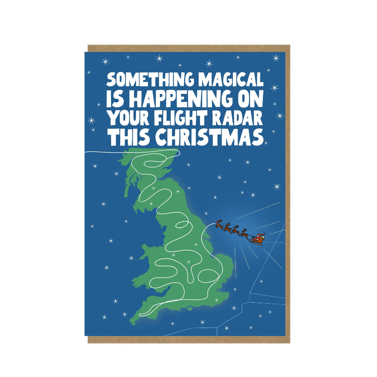 Funny Christmas Card -  Flight Radar Christmas App