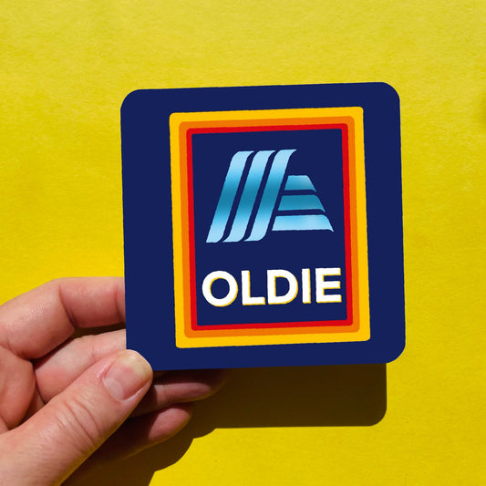 Funny Drinks Coaster - Oldie - Aldi Coaster