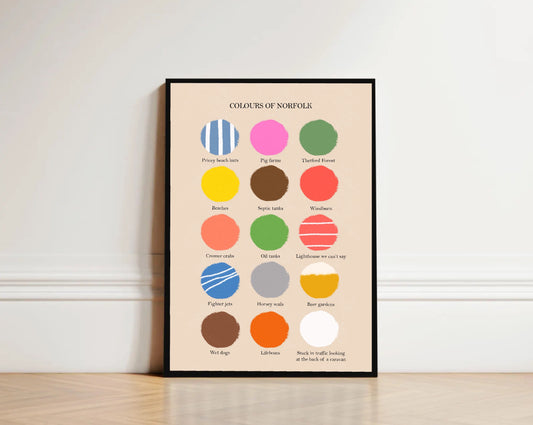 Colours of Norfolk - Funny Norfolk Print