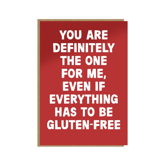 Gluten-Free funny Valentine's Day Card