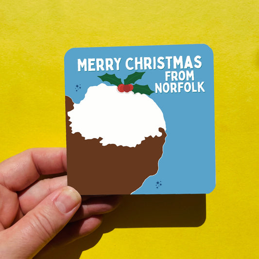 Norfolk Christmas Pudding Coaster - Funny Coaster
