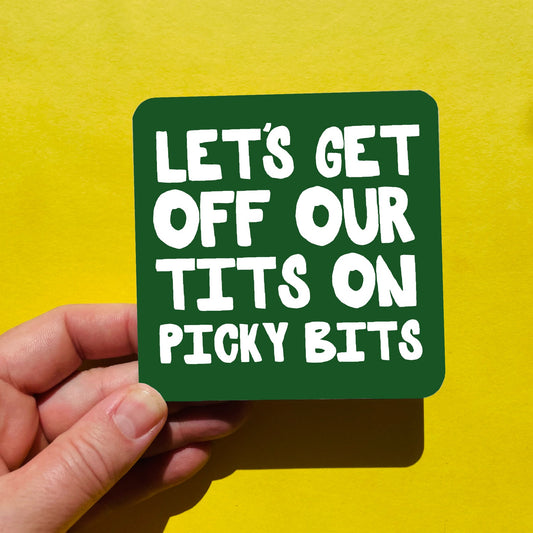 Funny Picky Bits Coaster - Funny Stocking Filler