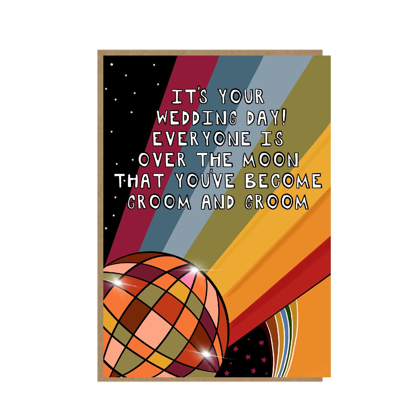 Mr and Mr - LGBT+ gay wedding card