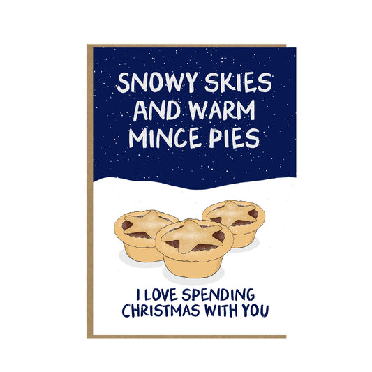 Mince Pies - One I love Christmas Card