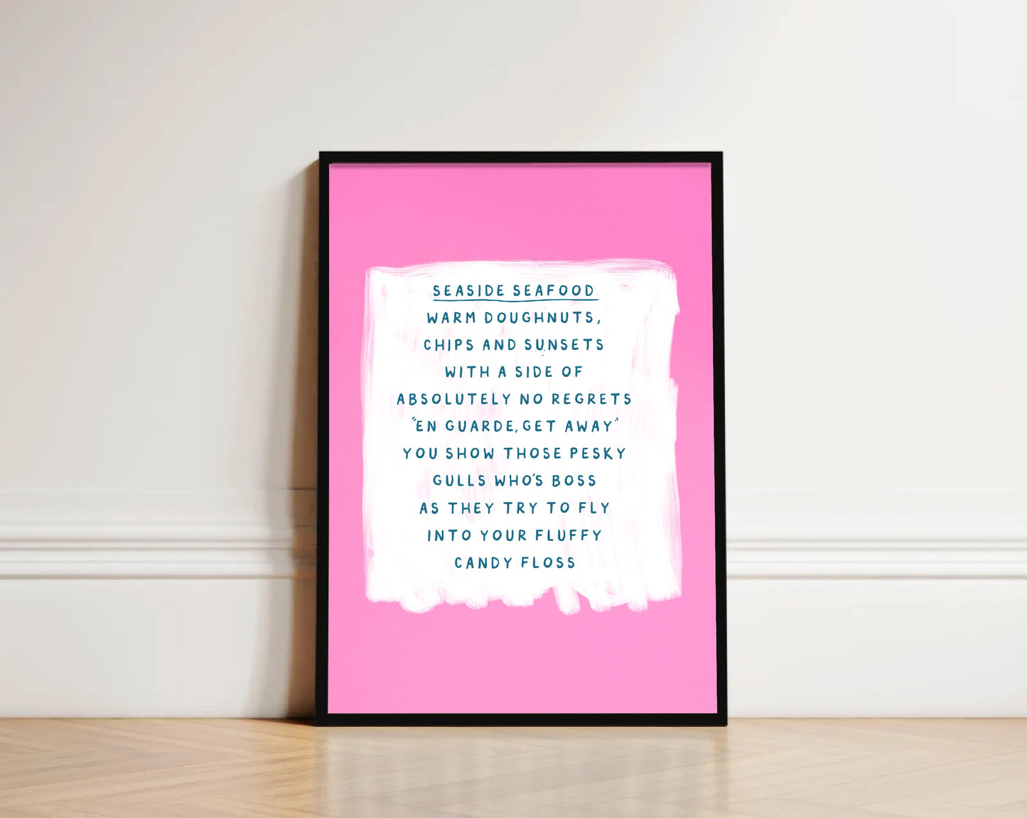 Candy Floss and Seafood - Beach Print - Norfolk Print