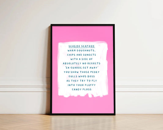 Candy Floss and Seafood - Beach Print - Norfolk Print