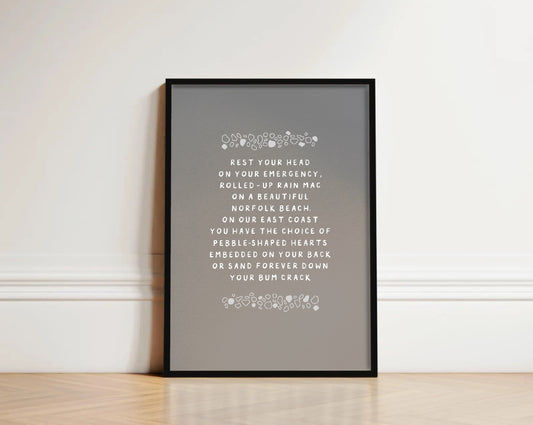 Sandy Beach - Beach Print - Norfolk Print