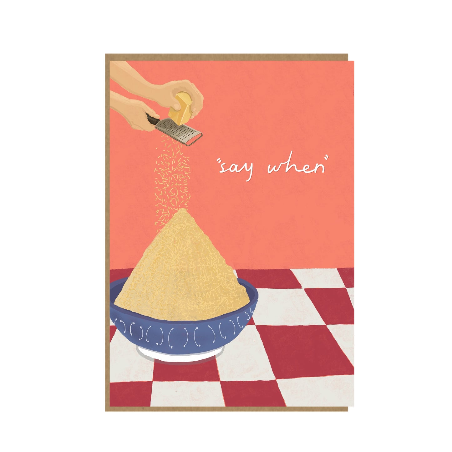 Cheesy Pasta Card - Funny Card
