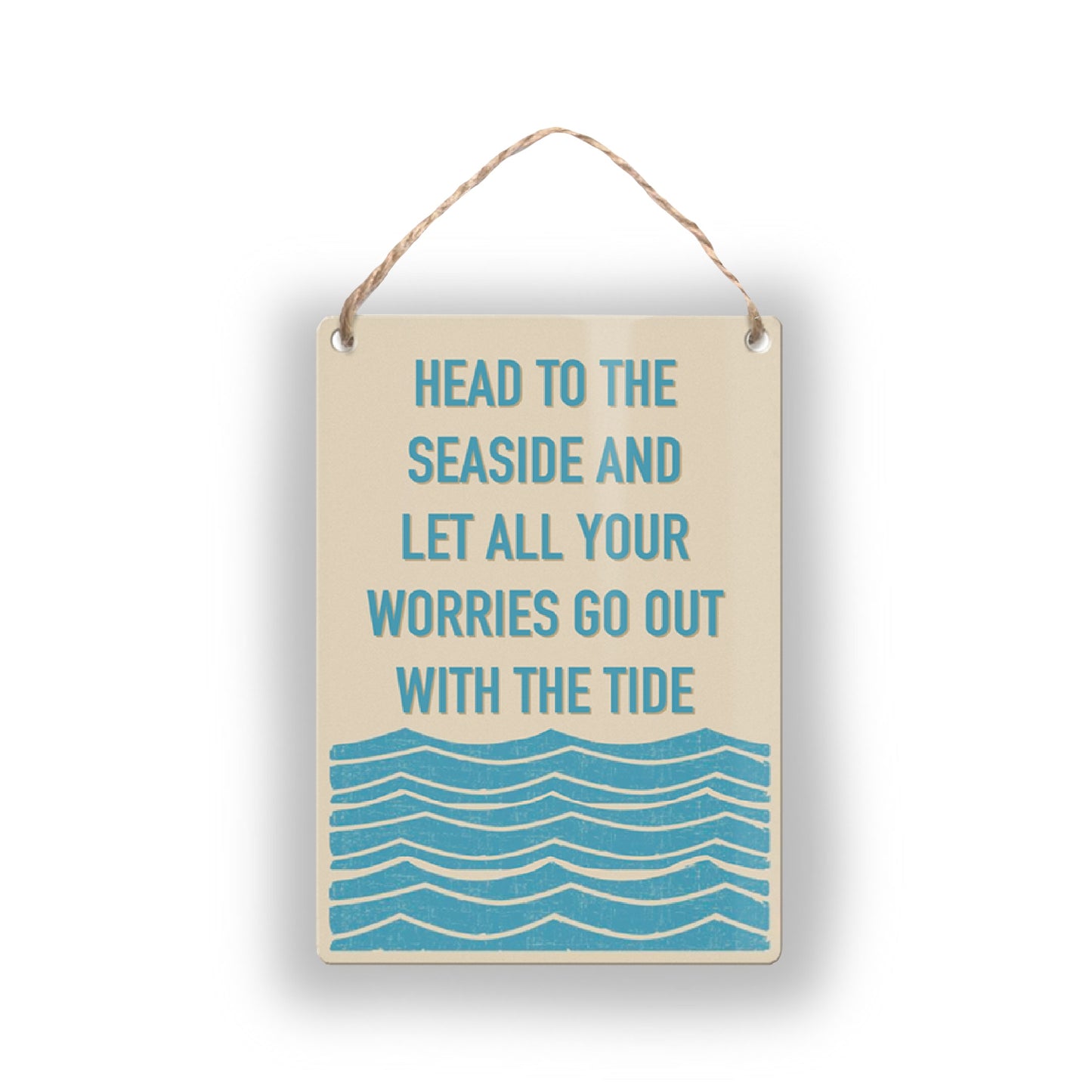 Seaside Tide - Mini Metal Sign