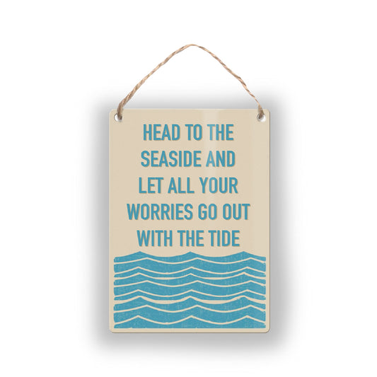 Seaside Tide - Mini Metal Sign