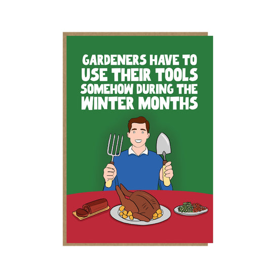 Gardeners Christmas Card - Funny Card