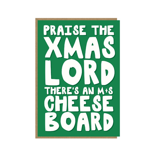 Funny Cheeseboard Christmas Card